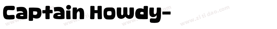 Captain Howdy字体转换